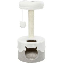 Trixie Kratzbaum Nuria für Katzen in Weiß/Grau mit Sisal 71 cm – Bild 1 von 2