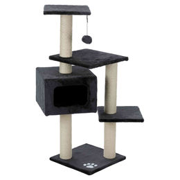 Produktbild von Trixie Kratzbaum Palamos für Katzen mit Sisal in Grau und Schwarz