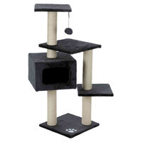 Produktbild von Trixie Kratzbaum Palamos für Katzen mit Sisal in Grau und Schwarz