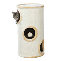 Produktbild von Trixie Kratzbaum Samuel Cat Tower für Katzen in Beige/Natur mit Sisal und 3 Etagen 70cm