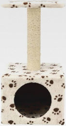 Trixie Kratzbaum Zamora für kleine bis mittelgroße Katzen in Beige aus Plüsch und Sisal 60 cm – Bild 1 von 1