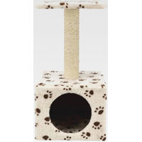 Produktbild von Trixie Kratzbaum Zamora für kleine bis mittelgroße Katzen in Beige aus Plüsch und Sisal 60 cm