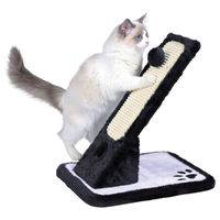 Produktbild von Trixie Kratzbrett für Katzen aus Plüsch und Sisal in Schwarz/Weiß