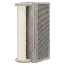 TRIXIE Kratzbrett für Katzen mit Stamm aus Sisal grau 19 x 58 x 19 cm – Bild 1 von 2