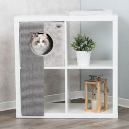 Produktbild von Trixie Kratzbrett Höhle für Katzen Grau aus Polyester