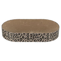 Produktbild von Trixie Kratzbrett Leo Katzen Kratzpappe aus Pappe mit Katzenminze Braun 63 x 10 x 35 cm