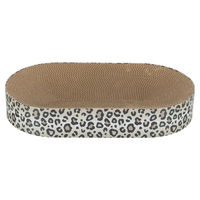 Produktbild von Trixie Kratzbrett Leo Katzen Kratzpappe mit Katzenminze Beige Bunt 63 x 10 x 35 cm