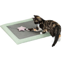 Produktbild von Trixie Kratzmatte für Kitten aus Sisal Grau-Mint 47 x 47 cm - 1 Stk.