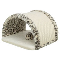 Produktbild von Trixie Kratzmatte Leo für Katzen mit Plüschfläche in Beige und Braun