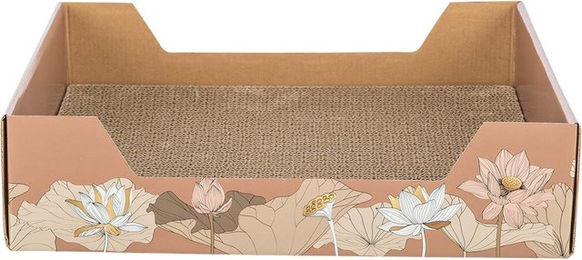 Produktbild von Trixie Kratzpappe Floral mit Katzenminze für Katzen in Rost