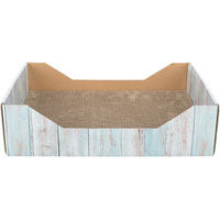 Produktbild von Trixie Kratzpappe für Katzen aus Wellpappe in Türkis 45 x 12 x 33 cm