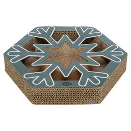 Produktbild von Trixie Kratzpappe Schneeflocke für Katzen 33 x 6 x 28 cm Braun