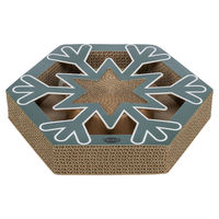 Produktbild von Trixie Kratzpappe Schneeflocke für Katzen 33 x 6 x 28 cm Braun