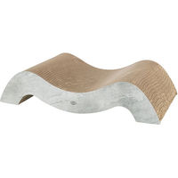 Produktbild von Trixie Kratzpappe XXL Kratzbrett für Katzen Grau 64x14x37 cm