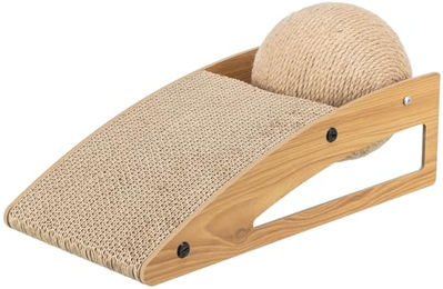 Trixie Kratzrampe mit Ball und Catnip für Katzen in Beige und Natur – Bild 1 von 7