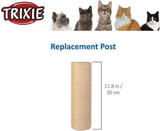 Trixie Kratzsäule Ersatzstamm aus Holz für kleine bis mittelgroße Katzen in Beige 9x30cm – Bild 1 von 1