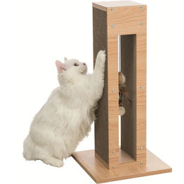 Trixie Kratzsäule aus Naturmaterial mit Kratzpappe für Katzen – Bild 1 von 1
