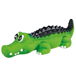 Produktbild von TRIXIE Krokodil Quietschspielzeug für Hunde aus Latex in Grün