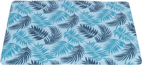 Produktbild von Trixie Kühlmatte für Hunde Palmenblätter Blau Größe S 50 x 40 cm
