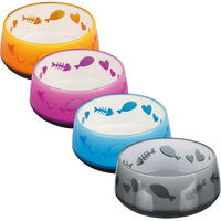 Produktbild von Trixie Kunststoff-Futternapf Lovely für Katzen in Orange und Bunt - 0,3 l