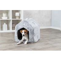 Produktbild von Trixie Kuschelhöhle aus Plüsch für kleine Hunde in Grau