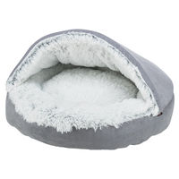 Produktbild von Trixie Kuschelhöhle Hundebett für kleine Hunde aus Polyester grau weiß schwarz - 1 Stk.