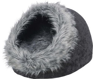 Trixie Kuschelhöhle Iglo Yelina für Katzen Schwarz/Grau 35x40x26 cm – Bild 1 von 1