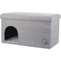 Produktbild von Trixie Kuschelhöhle Kimy Hundebett aus Polyester Grau für kleine Hunde