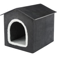 Produktbild von TRIXIE Kuschelhöhle Livia aus Polyester in Grau/Weiß 50 x 50 x 54 cm