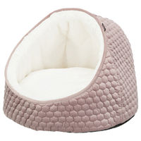 Produktbild von Trixie Kuschelhöhle Livia Hundebett aus Plüsch in Rosa und Beige Größe S