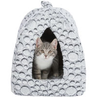Produktbild von Trixie Kuschelhöhle Mila Hundebett aus Polyester in Weiß-Grau