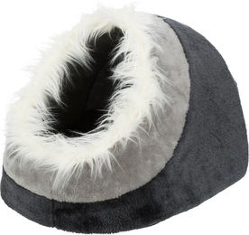 Trixie Kuschelhöhle Minou Hundebett und Katzenhöhle dunkelgrau/hellgrau 35 x 26 x 41 cm – Bild 1 von 10