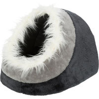 Produktbild von Trixie Kuschelhöhle Minou Hundebett und Katzenhöhle dunkelgrau/hellgrau 35 x 26 x 41 cm
