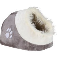 Produktbild von Trixie Kuschelhöhle Minou Katzenhöhle aus Plüsch Weiß/Grau