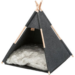 Trixie Kuschelhöhle Tipi aus Filz Grau Größe L – Bild 1 von 6