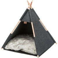 Produktbild von Trixie Kuschelhöhle Tipi aus Filz Grau Größe L