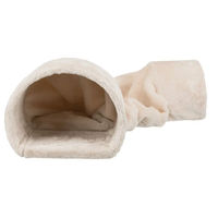 Produktbild von TRIXIE Kuscheltunnel Spielzeug aus Polyester für Kaninchen und Meerschweinchen beige 27 x 21 x 80 cm