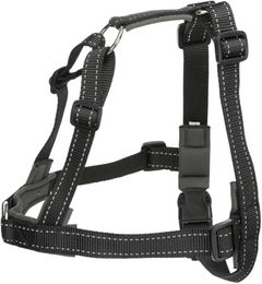 Trixie Lead'n'Walk Soft Hundegeschirr mit Neopren-Polsterung Schwarz Größe M-L – Bild 1 von 3