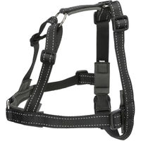 Produktbild von Trixie Lead'n'Walk Soft Hundegeschirr mit Neopren-Polsterung Schwarz Größe M-L