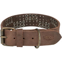 Produktbild von Trixie Lederhalsband für Hunde mit Nieten in Braun Größe XL
