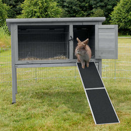 Produktbild von Trixie Leiter und Brücke für Kleintiere aus Holz grau 20 x 50 cm