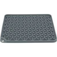 Produktbild von TRIXIE Lick'n'Snack Schleckmatte für Hunde aus Silikon Grau 20 x 20 cm - 1 Stk.