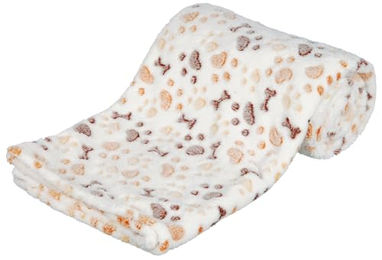 Trixie Lingo Hundedecke aus Fleece in Weiß/Beige XL hypoallergen - 1 Stk. – Bild 1 von 2