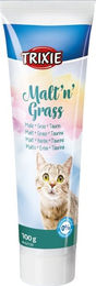 Trixie Malt'n'Grass Malzpaste zur Unterstützung der Verdauung und gegen Haarballenbildung für Katzen 100 g - 100 g – Bild 1 von 4