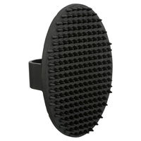 Produktbild von Trixie Massage-Striegel zur Fellpflege für Hunde aus Gummi mit Handschlaufe, 8 x 13 cm