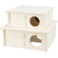 Produktbild von Trixie Mehrkammerhaus aus Holz für Hamster und Degus mit 3 Zimmern 30 x 12 x 30 cm