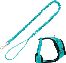 Produktbild von Trixie Mesh Y-Geschirr mit elastischer Leine in Türkis