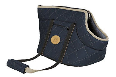 Trixie Mini Hundetasche Viktoria für erwachsene Hunde und Katzen dunkelblau – Bild 1 von 6
