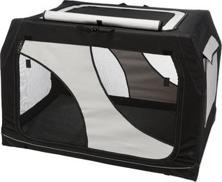 Trixie Mobile Kennel Vario Hundebox für große Rassen in Schwarz/Grau Größe L – Bild 1 von 7