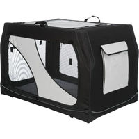 Produktbild von Trixie Mobile Kennel Vario Transportbox für Hunde M-L Schwarz Grau wasserabweisend